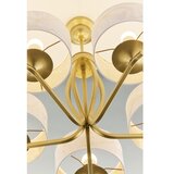 Jupiter 2110 - Luster na šipci KASZMIR 5xE27/15W/230V bela/zlatna/dekor mermera | Eponuda.com