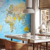  Foto tapeta - World Classic Map 100x70 Vodootporna | shoptok.hr