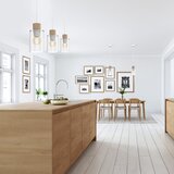  Visilica na sajli MADERA 3xE27/60W/230V bela/drvo | Eponuda.com