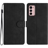 INORCO Za Motorola Moto G42 4G PU usnjena torbica z vtisnjenim metuljem, odporna na udarce, stojalo, denarnica, telefonska torbica, (22036873) Cene