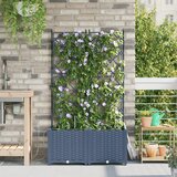 vidaXL Vrtni cvetlični zaboji z vodoirigacijskim sistemom 2 kosa Siva, (22010799) | Shoptok.si