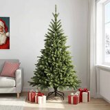  Umjetno božićno drvce s nogom 240 cm PVC i metal Zelena - 240 cm bez LED svjetala | shoptok.hr