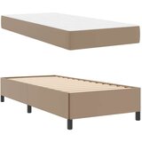  Posteljni okvir z vzmetnico Kapučino 90 x 190 cm Umetna koža | Shoptok.si