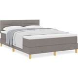 Sprejemna postelja z vzmetnico Taupe 160x200 cm Tkanina, (22083799) | Shoptok.si