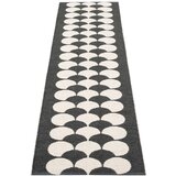 Pappelina Črn/kremno bel zunanji in notranji tekač 70x250 cm Poppy Black Vanilla – Cene