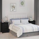 The Living Store Nočna omarica 2 kosa črna 40x35x61,5 cm trdna borovina - Nočna Omarica, (21434655) | Shoptok.si