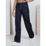 DStreet Jeansy damskie wide leg granatowe Cene
