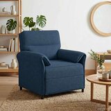 SOFA 100% poliester metalna konstrukcija MDF Šperploča - Plava 1-sjedalo (70 cm) | shoptok.hr