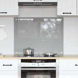 vidaXL Kuhinjska obloga Svjetlosiva Kaljeno staklo 80 x 60 x 0.6 cm | shoptok.hr