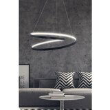 Opviq whirpool - black, white light black chandelier Cene