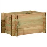  Podignuti vrt za povrće Zelena 80 x 80 x 32 cm Masivna borovina | Eponuda.com