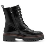 Tamaris Gležnarji z vezalkami črna | Shoptok.si