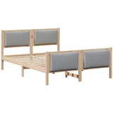  Krevetna konstrukcija Svijetlo siva 140 x 200 cm tkanina | shoptok.hr