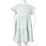  Dječja haljina s volanima na rukavima boja mente 104 | shoptok.hr