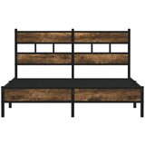 vidaXL Okvir kreveta bez madraca s uzglavljem boja hrasta 140x200 cm | shoptok.hr