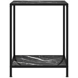  Konzolna mizica črna 60x35x75 cm kaljeno steklo, (20818311) | Shoptok.si