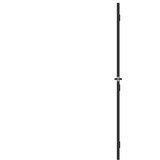Sobna vrata tanka crna 83 x 201,5 cm kaljeno staklo i aluminij | shoptok.hr