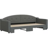  Dnevni krevet na razvlačenje bez madraca tamnosivi 80x200 cm | shoptok.hr