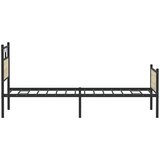  Posteljni okvir brez vzmetnice hrast 100x190 cm inženirski les, (21829439) | Shoptok.si
