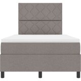 vidaXL postelja s box springom z vzmetnico taupe 120x200 cm tkanina, (22080863) | Shoptok.si