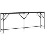  Konzolni stol crni 200 x 29 x 75 cm od konstruiranog drva | shoptok.hr
