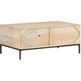  Stolić za kavu 90x50x37 cm masivno drvo manga i prirodna trska | shoptok.hr