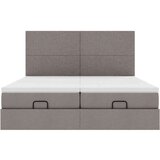 vidaXL Otomanski okvir kreveta s madracima smeđesivi 180x200cm tkanine | shoptok.hr