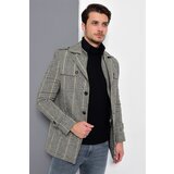Dewberry K7542 MEN'S COAT-PLAID GREY | Shoptok.si