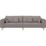 SOFA s jastukom Sivo-smeđa 250 x 77 x 76 cm tkanina | shoptok.hr