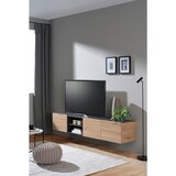 Hom`in viseča nizka omarica 200/36,7/42 cm antracit, hrast artisan | Shoptok.si