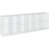 vidaXL Gabionska košara s poklopcem 600x100x200 cm pocinčano željezo | shoptok.hr