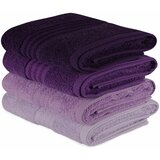  rainbow - Lilac Light Lilac Lilac Purple Dark Purple Hand Towel Set (4 Pieces) Cene