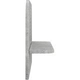  Zidna polica 2 kom. Betonska siva 60 x 13.5 x 37.5 cm Slike