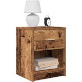  Noćni ormarići 2 kom s ladicama staro drvo 40x34x50 cm | shoptok.hr