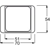 Busch-Jaeger sredinski disk pla 50x50, z vložkom TAE 1746/10-20, (20858527) | Shoptok.si