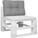  Jastuk za palete sivi 60 x 40 x 12 cm od tkanine | shoptok.hr