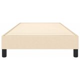  Okvir za krevet s oprugom krem 100 x 200 cm od tkanine | shoptok.hr
