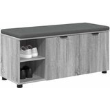  Klupa za hodnik s jastukom Sivi Sonoma 100 x 38 x 46 cm | shoptok.hr