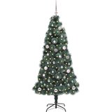  Umjetno predsvijetlo božićno drvce s setom kuglica 150 cm PET | shoptok.hr
