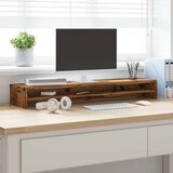 Stalak za monitor boja drva 100 x 24 x 13 cm konstruirano drvo | shoptok.hr