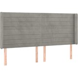  box spring s madracem LED svjetlosivi 180x200 cm baršun | shoptok.hr