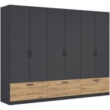 Boxxx OMARA ZA OBLAČILA, siva, hrast artisan | Shoptok.si