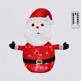 Aigostar LED božićna spoljašnja dekoracija 50xLED/3xAA 0,7m IP44 hladno bela Santa Claus | Eponuda.com
