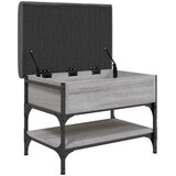  Klupa za cipele siva boja hrasta 62x42x45 cm konstruirano drvo | shoptok.hr
