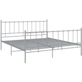 Furnova Posteljni okvir siv kovinski 180x200 cm, (21931616) | Shoptok.si