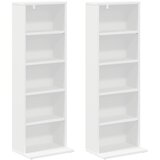 Cd ormar 2 kom. Bijela 33 x 23,5 x 97,5 cm Konstruirano drvo | shoptok.hr