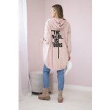 Kesi Sweatshirt with "The World is Yours" print in dark powder pink | shoptok.hr