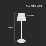  LED prigušiva punjiva stona lampa LED/4W/5V 3000-6000K 1800 mAh bela | Eponuda.com
