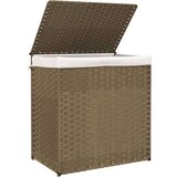  Košara za rublje s 2 odjeljka 53 x 35 x 57 cm od poliratana | shoptok.hr