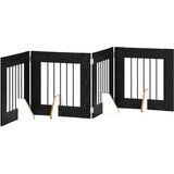  Vrata za pse s postoljem 4 pcs Crni hrast 60 x 60 cm | shoptok.hr